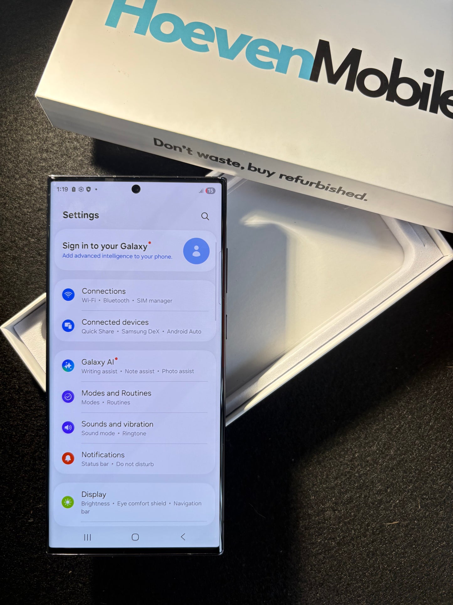 Samsung S23Ultra 256GB (Zeer Goed) + Nieuwe batterij
