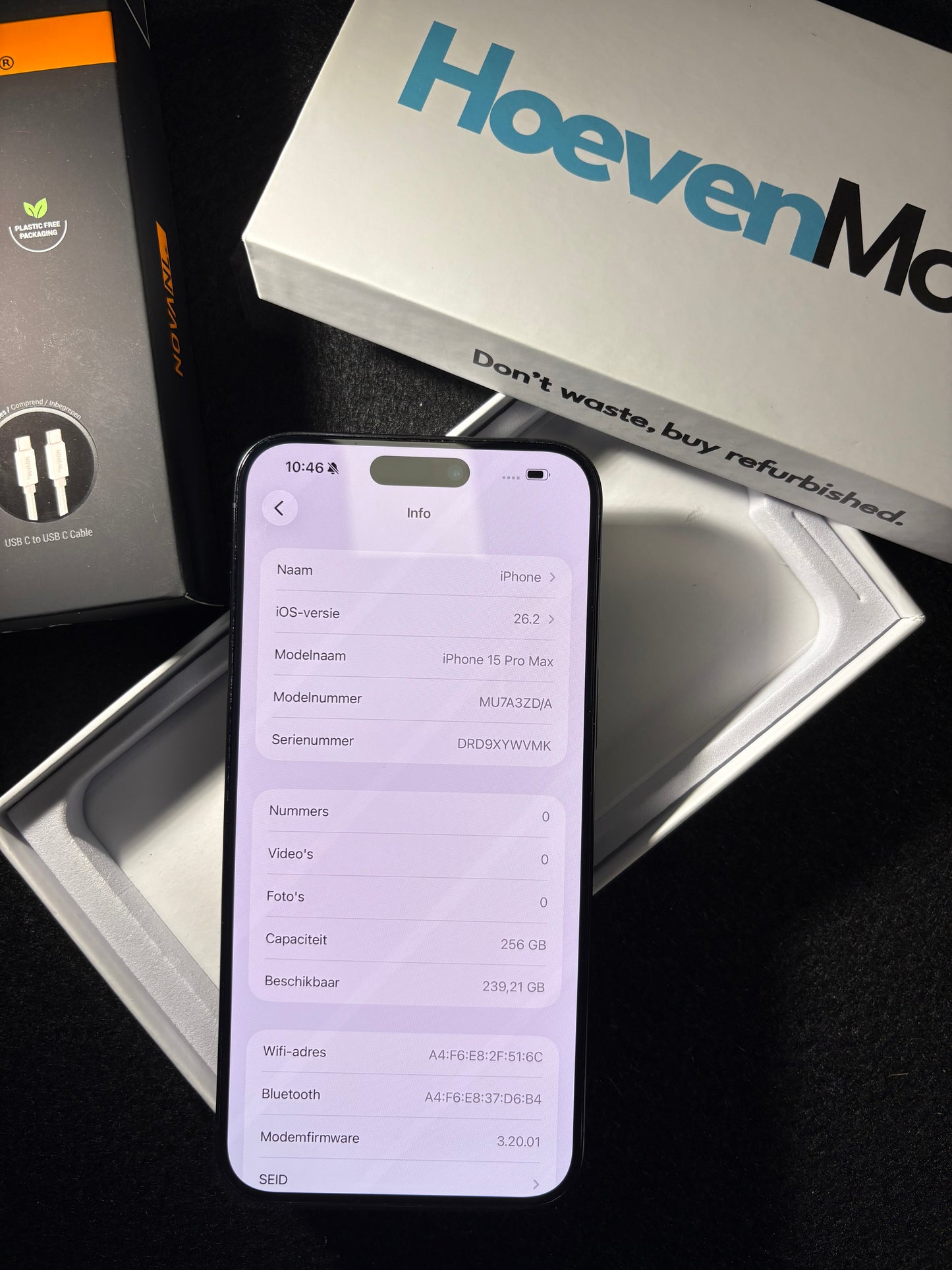 iPhone 15 Pro Max 256GB (UITSTEKEND)