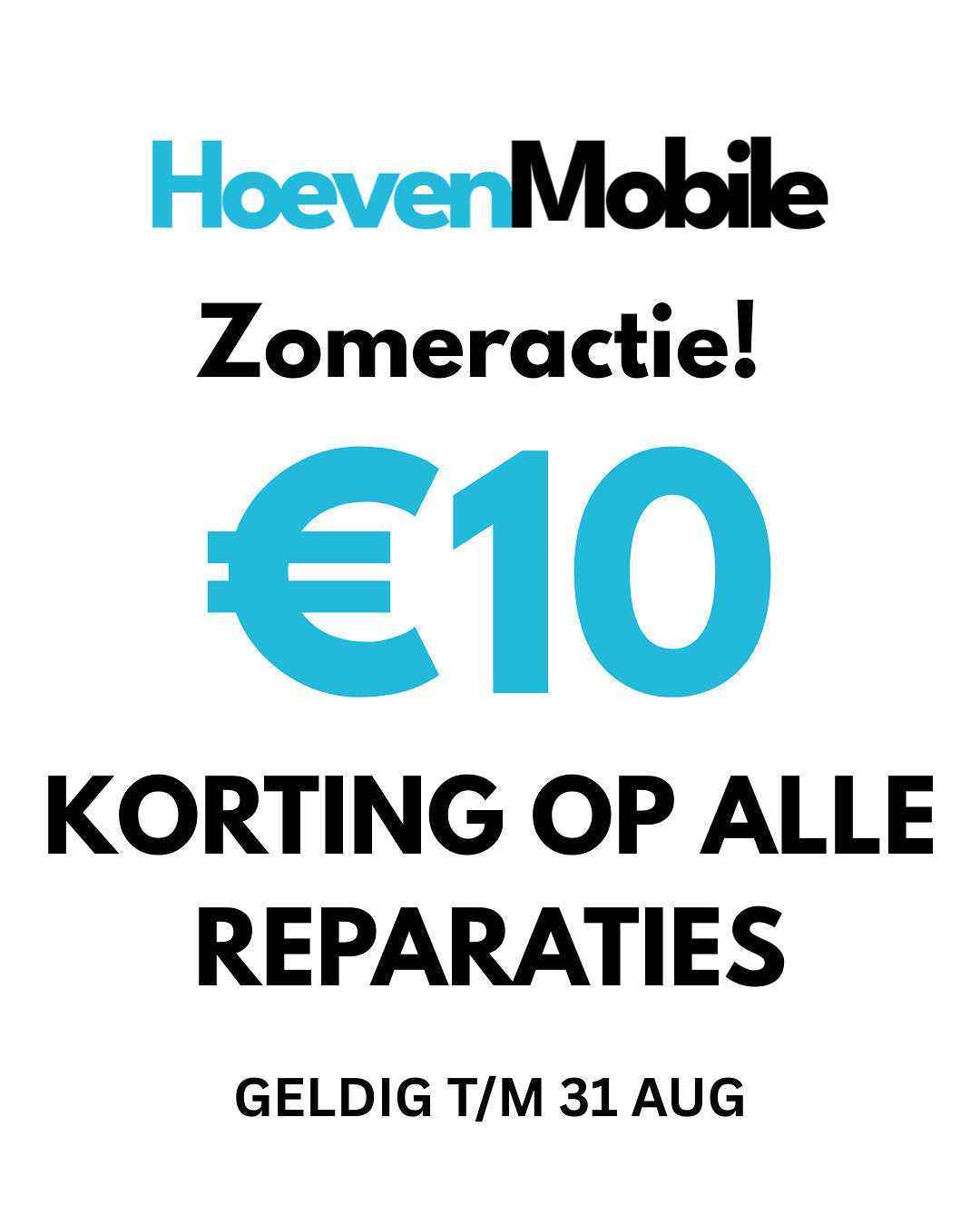 €10 Korting op Alle Reparaties! Alleen op Afspraak (Hoeven, Noord-Brabant)