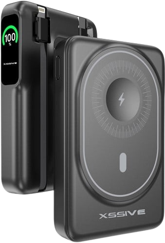 Xssive Magnetische Powerbank 10.000 mAh – Draadloos en Snel Opladen Waar Je Ook Bent