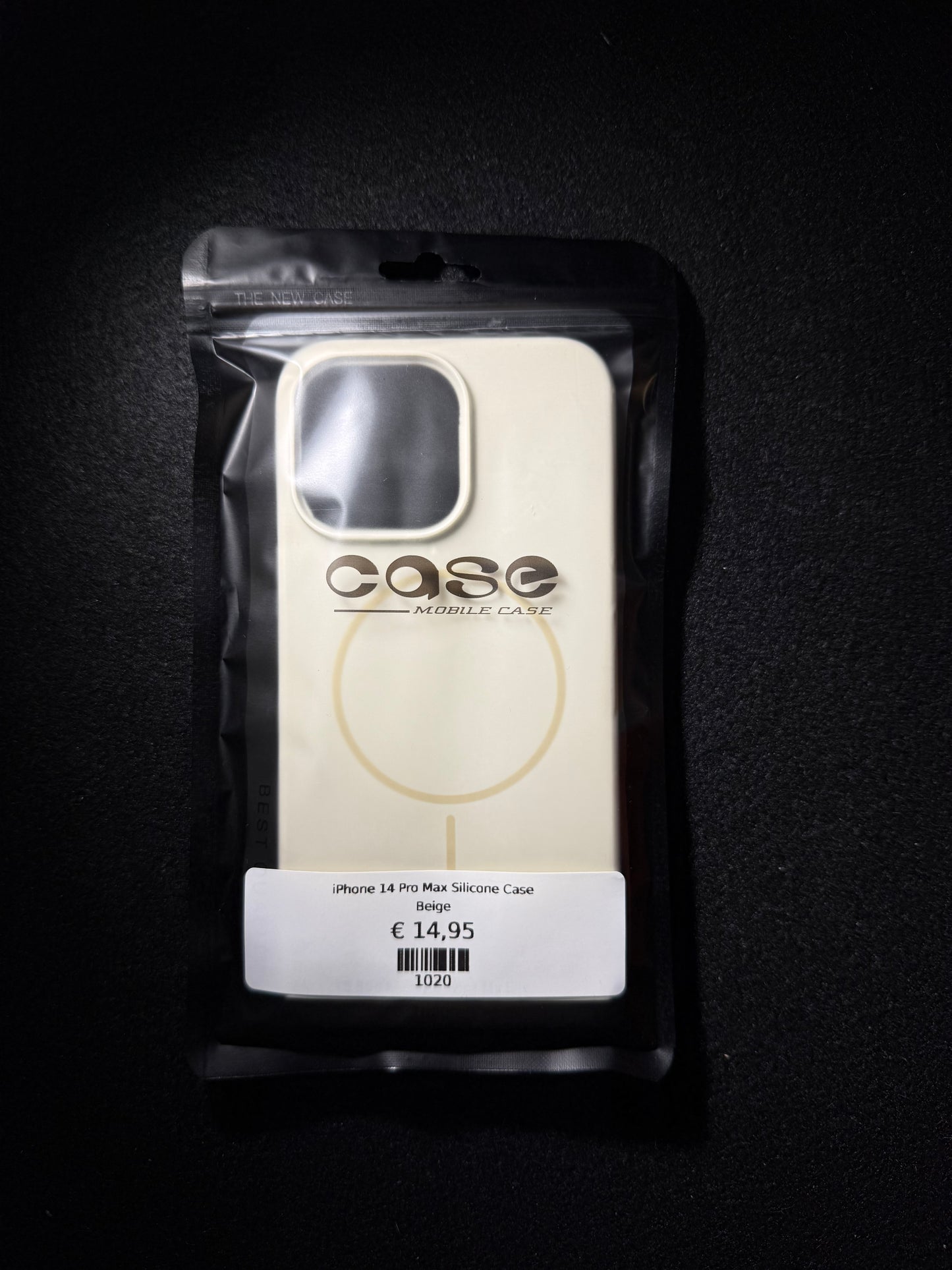 iPhone Silicone Case Black/Beige incl. Magnets