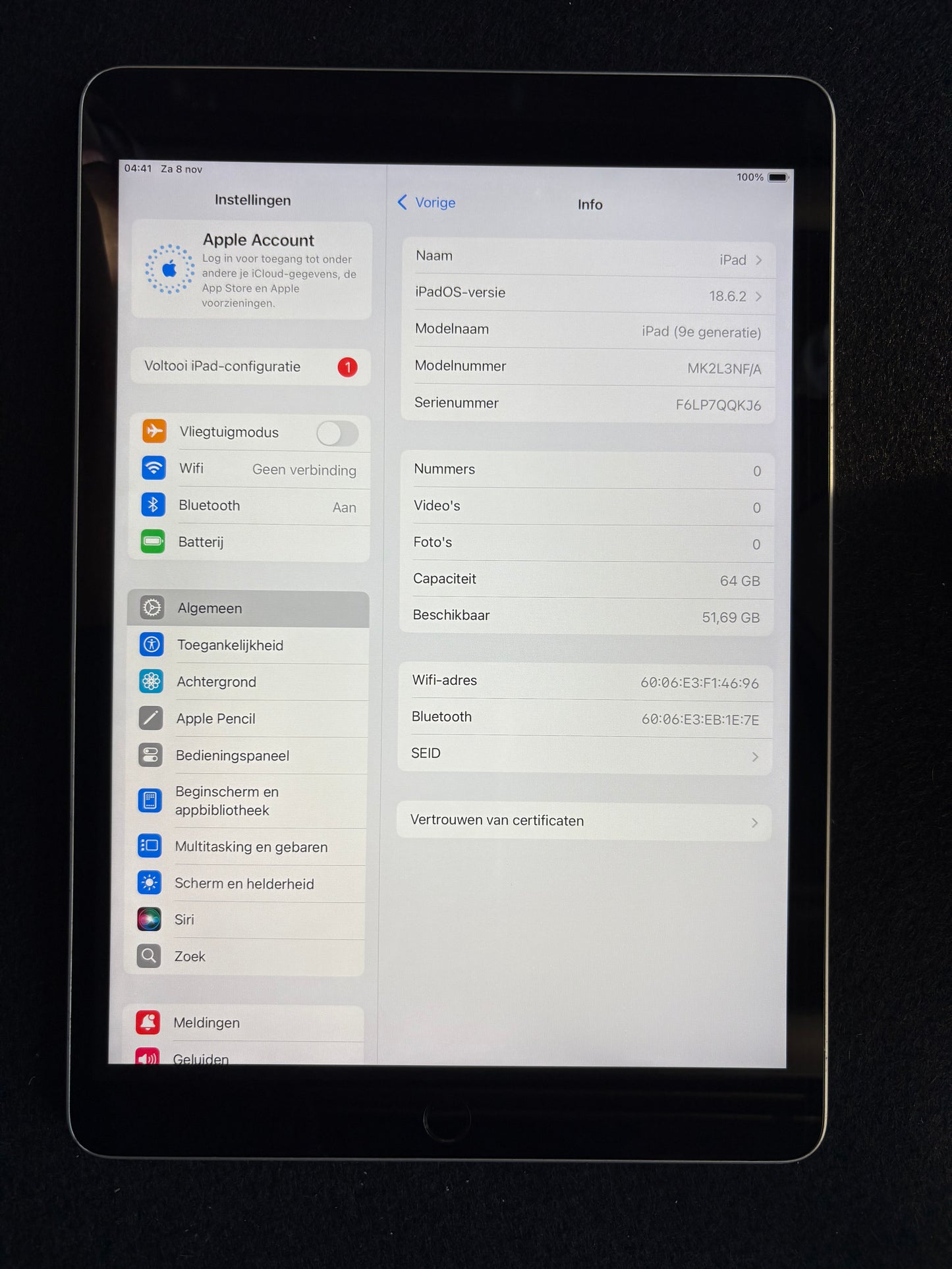 iPad 9e (2021) 64GB Wifi (B Grade)