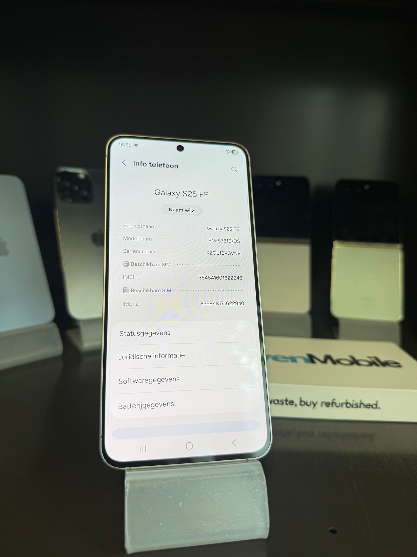 Samsung S25 FE 128GB (Zeer Goed)