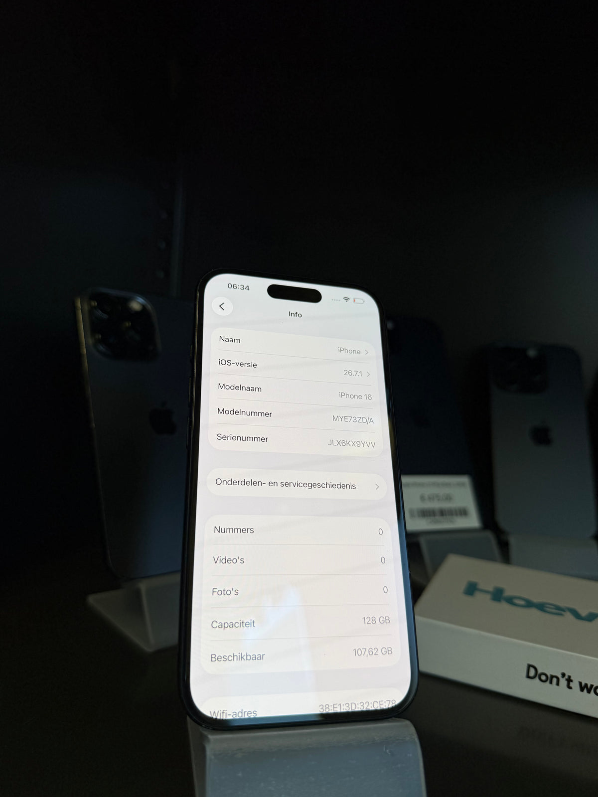 iPhone 16 128GB (Zeer Goed)